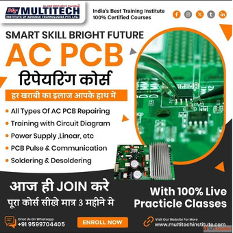 Best AC PCB Repairing Course in Delhi Multitech Institute