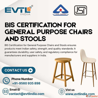 BIS Certification for General Purpose Chairs and Stools in India