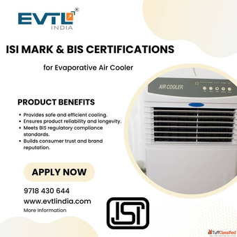 BIS Certification for Desert Coolers