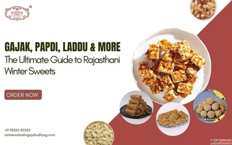 Buy Premium Handmade Gajak in Jaipur - Traditional Rajasthani Sweets Online in India