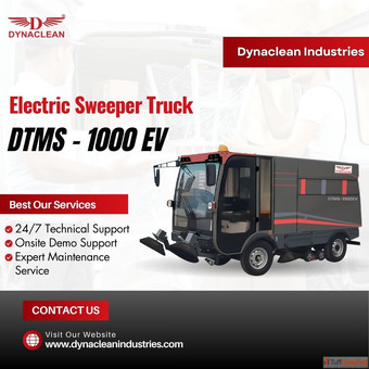 Electric Sweeper Truck Solutions by Dynaclean Industries Transform Municipal Cleanliness