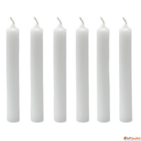 Unscented White Taper Candles Pack of 20 Candle White Green ...