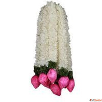 Artificial Orchid Flower Stem with Pink Blooms 90 cm Tall AR...