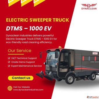 Dynaclean Industries Eco Electric Sweeper Truck Saves Energy And Time