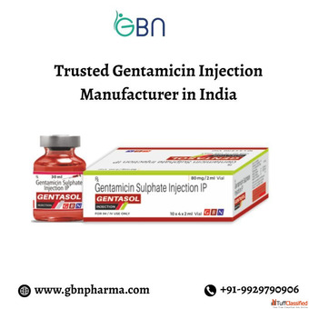 Trusted Gentamicin Injection Manufacturer in India