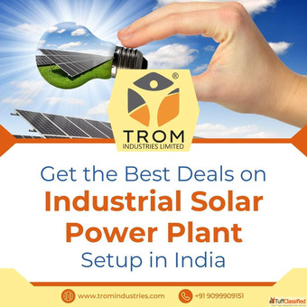 Get the Best Deals on Industrial Solar Power Plant Setup in India