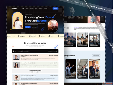 Event Management Website Landing Page