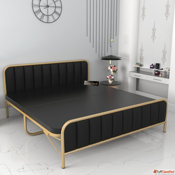 Upgrade Your Sleep Elegant Sturdy King Metal Beds by HoneyTouch