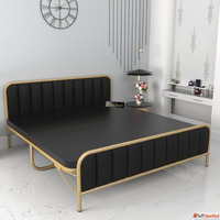 Upgrade Your Sleep Elegant Sturdy King Metal Beds by HoneyTo...