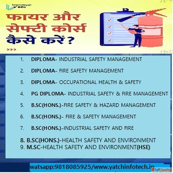 B.SC Health Safety and Environment HSE from UGCAIU Government University