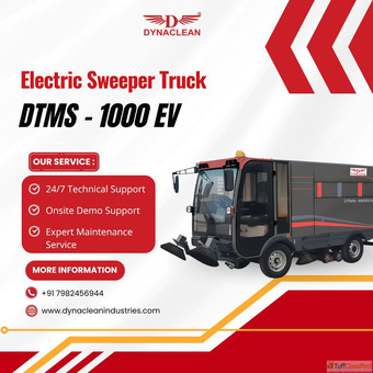 Clean Cities Powered by Dynaclean Industries High-Performance Electric Sweeper Truck