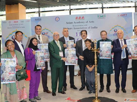 Grand Art Exhibition Inaugurated at 11th Global Literary Festival Noida 2025