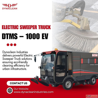 Dynaclean Industries delivers Electric Sweeper Truck DTMS-1000 EV advanced performance