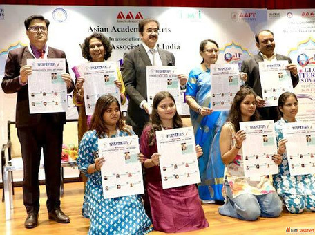Newsletter of 11th Global Literary Festival Noida 2025 Released at Marwah Studios