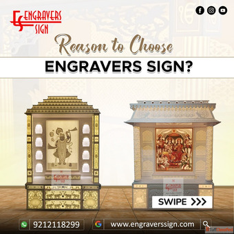 Best Corian Mandir in Paschim Vihar - Engraver Sign