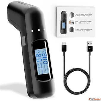 NewDru Digital Alcohol Tester Machine - Portable Accurate BAC Measurement