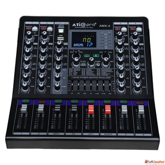 Professional 4 Channel Live Mixer Model AMX 4 for Superior Audio Control