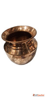 Traditional Brass Kalash Lota Decorative Copper-Finish Water...