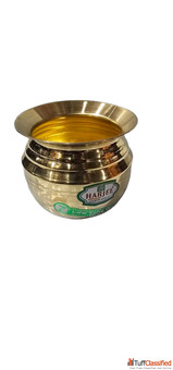 Traditional Brass Serving Bowl Gold Finish Round Shape