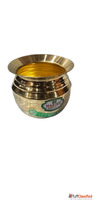 Traditional Brass Serving Bowl Gold Finish Round Shape