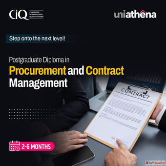 PG Diploma in Procurement Contracts Mgmt Upskill Now
