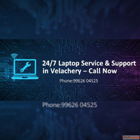 247 Laptop Service Support in Velachery - Call Now