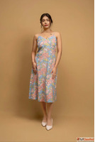 Buy Hazel in Blue Floral Printed Dresses Online For Women At...