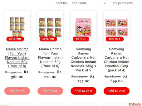 Buy Korean Ramen Online in India Authentic Korean Noodles - Luckystore.in