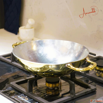 Aarambh Pure Brass Kadhai