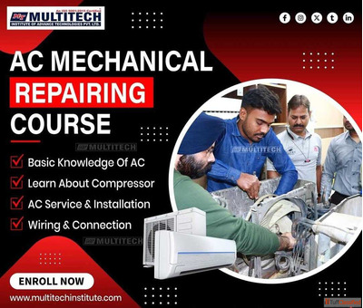Learn AC Mechanical Repairing at Multitech Institute Delhi