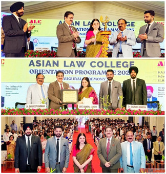 Asian Law College Opens Session 2025 with Inspiring Inauguration by Hon. MP Smt. Maneka Gandhi at Ma
