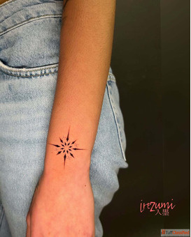 Compass-Star Tattoo Hope Guidance Tattoo Art Tattoo Studio in Chennai - Irezumi Tattoo Studio