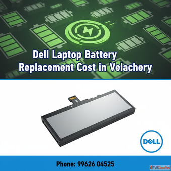 Dell Laptop Battery Replacement Cost in Velachery