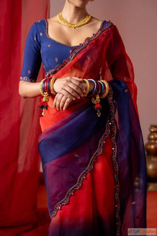 RANGOLI SAREE WITH UNSTITCHED BLOUSE PIECES