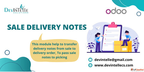 Sale Delivery Notes Picking Notes in Odoo