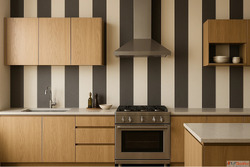 Choose Vertical Striped Kitchen Wall for Your Home - Indicus...