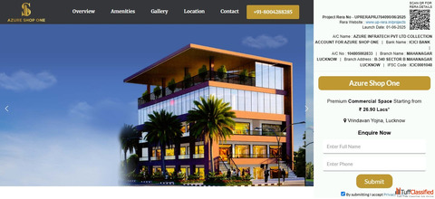 Azure Shop One - Commercial Spaces in Vrindavan Yojna