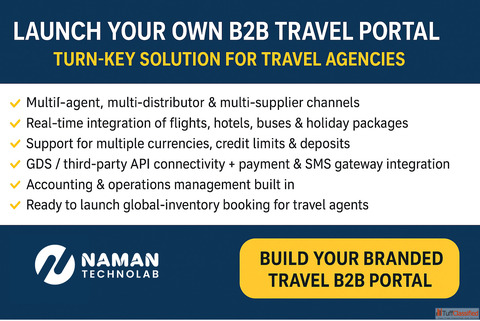 Launch Your Own B2B Travel Portal - Turn-key Solution for Travel Agencies