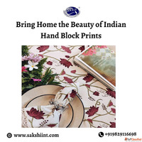 Bring Home the Beauty of Indian Hand Block Prints