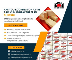 Premium Quality Fire Bricks Manufacturer in Bhiwadi