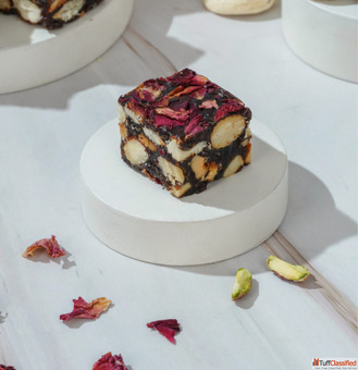 Gift Wellness Wrapped in the Aroma of Roses - Dryfruit Rose Barfi