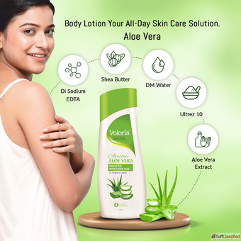 Voloria Aloe Vera Body Lotion 100 ml -Aloe Vera moisturizer.