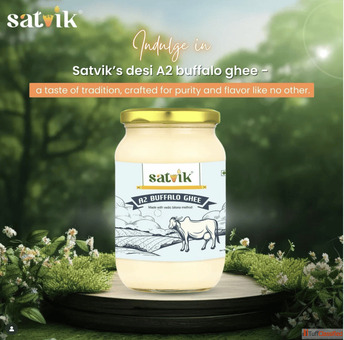Premium A2 Buffalo Ghee 500ml in India Buy Satvik Ghee Online