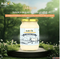 Premium A2 Buffalo Ghee 500ml in India Buy Satvik Ghee Onlin...