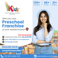 Leading Preschool Franchise Opportunity in India Play Learn ...
