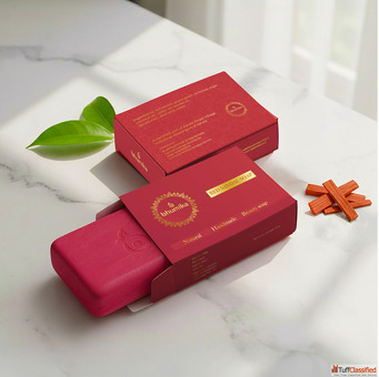 Red Sandalwood Soap - Natural Ayurvedic Bath Bar for Healthy Skin