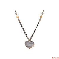 Elegant Black Beads Gold Chain CMR Jewellery