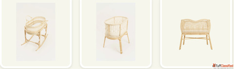 Buy Non-toxic Rattan Bassinet for Newborn Online - Cinta Kids