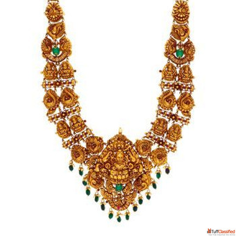 Gold Haram Designs in 40 Grams CMR Jewellery