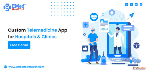 Custom Telemedicine App for Hospitals Clinics - Free Demo